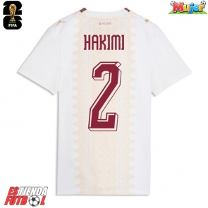 Marruecos Achraf Hakimi #2 Segunda Equipación Mujer Mundial 2026 Manga Corta